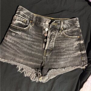 PacSun Faded Black Jean Shorts